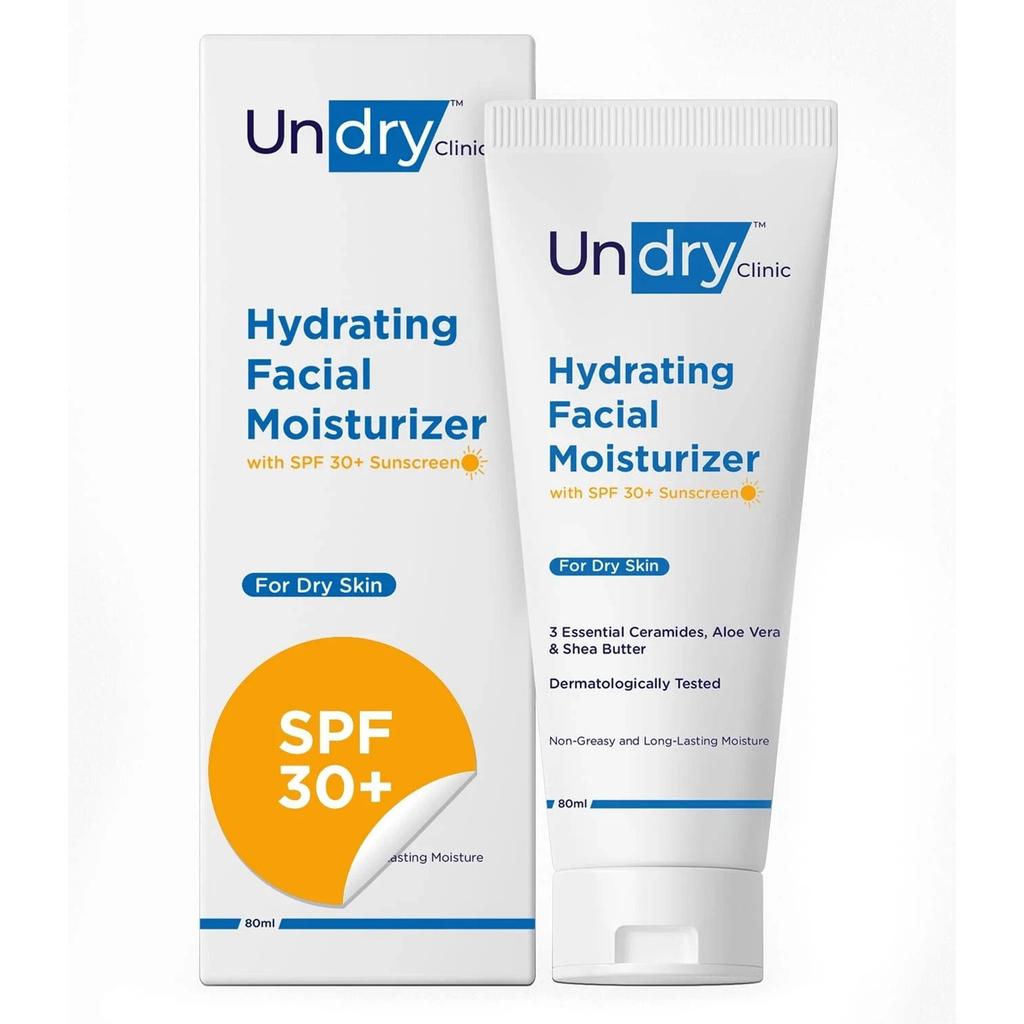 Undry Hydrating Facial Moisturizer Spf 30, 80ml
