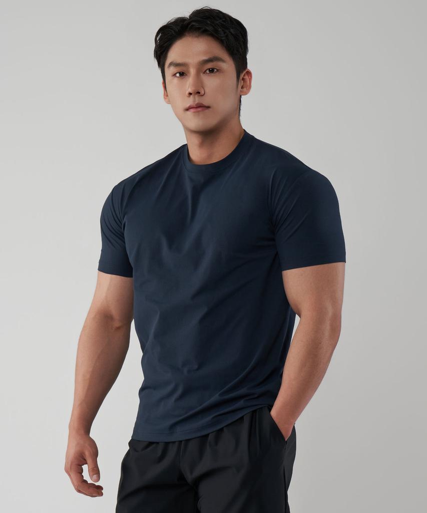 UNTAPPED STUDIO [2Pack] Cool Air Muscle Fit Short Sleeve Plain T-Shirt 3 Colors