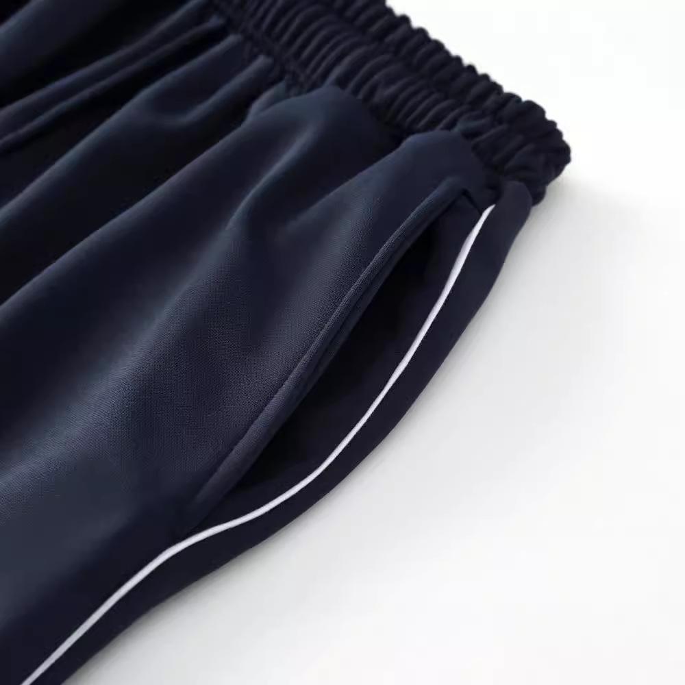 Unisex pruhované volné tepláky - Módní, prodyšné a ležérní kalhoty s rovnými nohavicemi