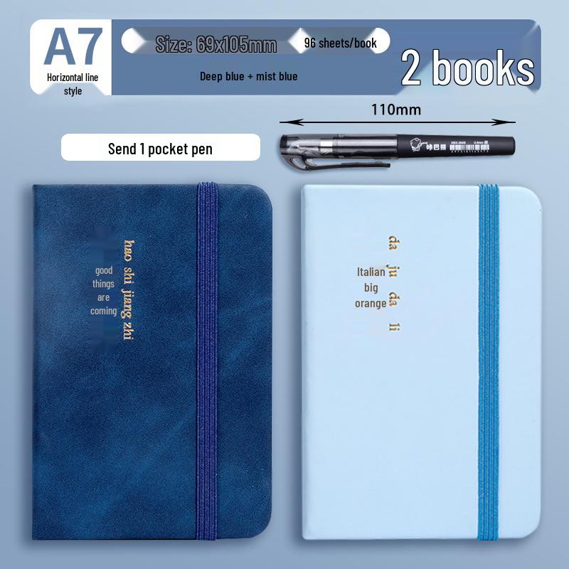 A7 Mini Pocket Notebook - Portable, Simple Style, High Value Memo Pad