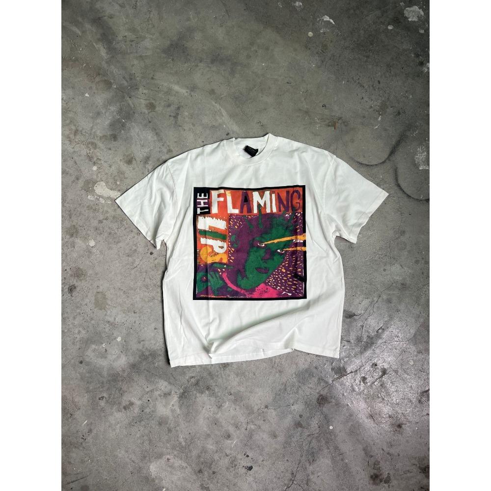 Mote Streetwear Vintage T-skjorter Grafikk Trykt Casual Løs Oversize Bomullsklær Topper T-skjorte For Menn Unisex