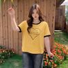 Zhi Xuan Plus Size Women's Color Block Round Neck Short Sleeve T-shirt - Spring 2026 Stylish Loose Top