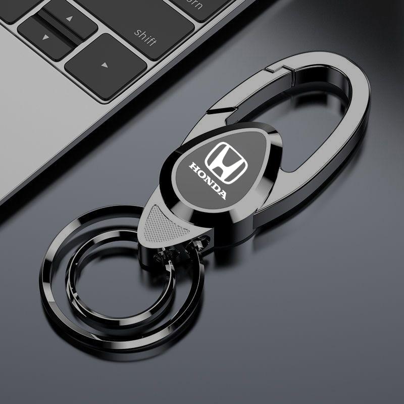 Metal Car Styling Stainless Steel Keychain Key Ring Accessories For Honda Mugen Jazz Insight Freed Fit CRV Civic Accord City CG3