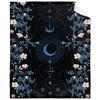 Moonlight Garden Blanket Grape Flower Surround Moon Star Flannel Blanket Bedroom Living Room Home Sofa Blanket