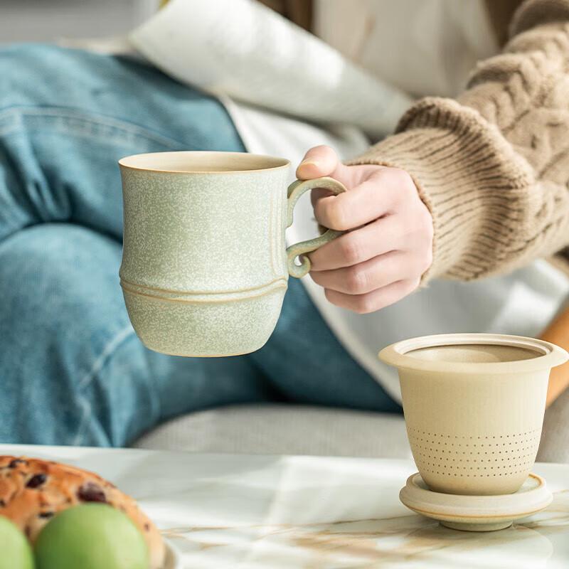 

Wanqiantang Ceramic Tea-Water Separation Mug