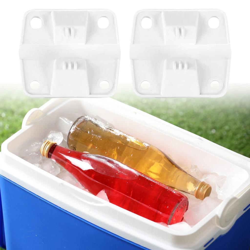 Durable Plastic Cooler Hinges Replacement set with Screws Heavy Duty Cooler Hinges Universal Fit for Secure Installation