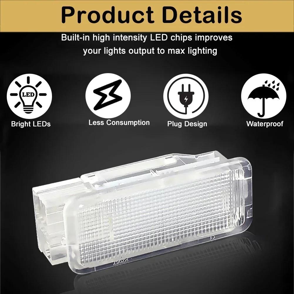 For Peugeot 1007 207 306 308 5008 607 RCZ Citroen C2 C3 C4 C5 C6 C8 DS3 Canbus LED Footwell Glove Box Trunk Interior Light