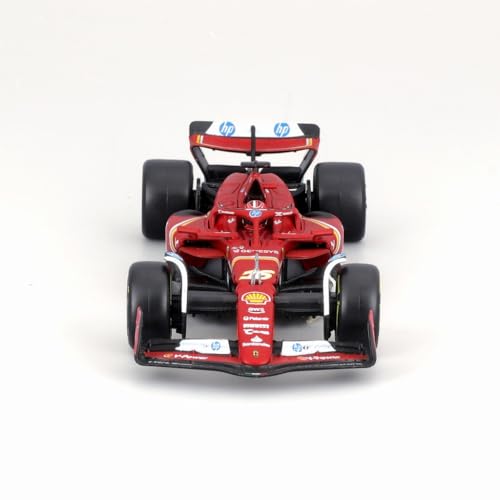 Burago 1/43 Scale Ferrari SF-24 2024 Imola GP No. 16 with C. Leclerc Driver, Finished Model, 18-36843LI