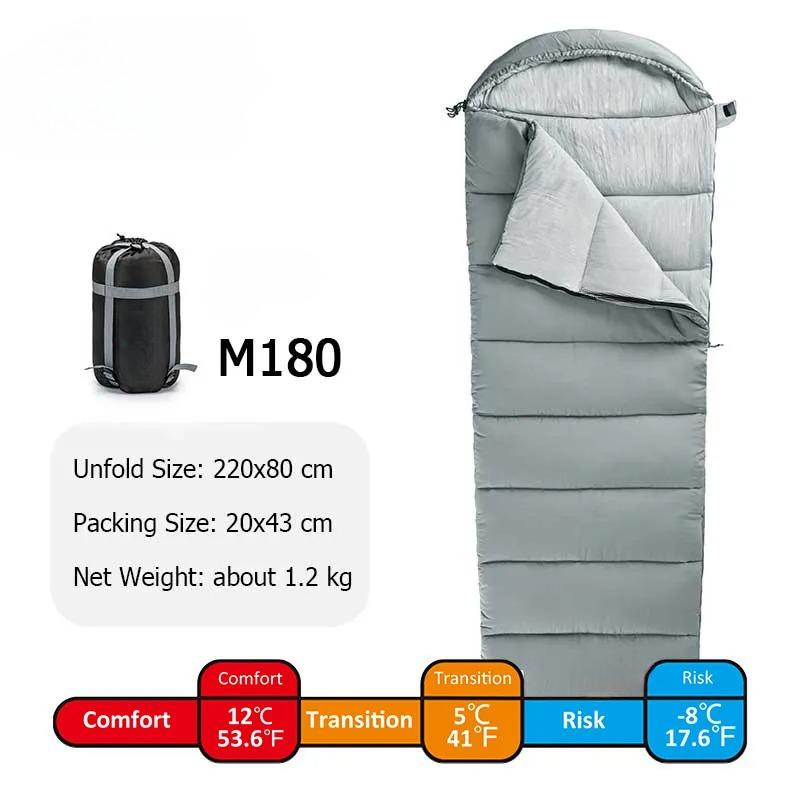 Outdoor Travel Dirty Double Sleeping Bag Camping Machine Washable Single Pair Portable Thickened  Lightweight Envelope with Hat Camping Sleeping Bag