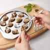Metal Seafood Utensils Stainlesss Steel Escargots Dish and Tongs Set Snail Bakings Plate with Clamps Kitchenwares