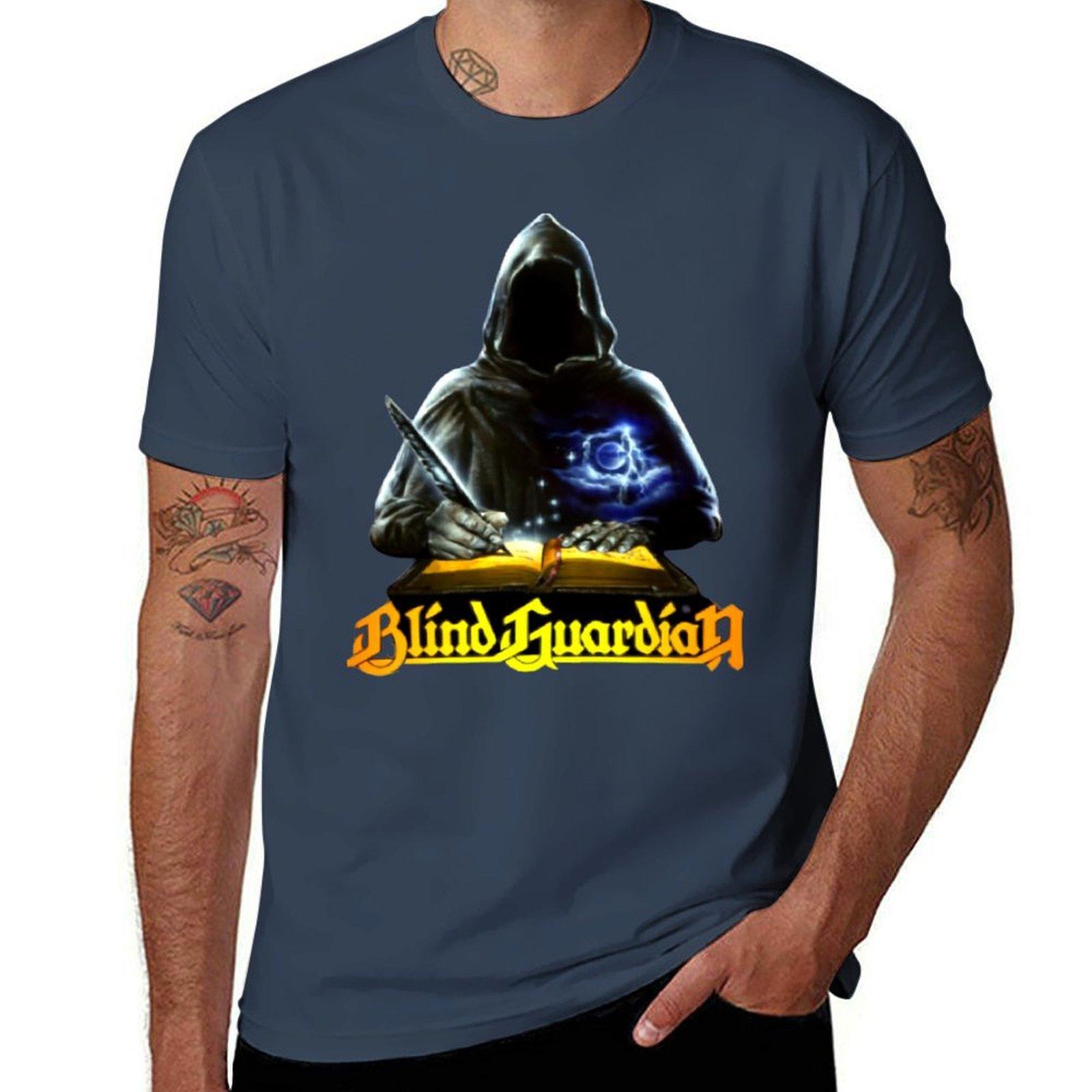 Best Selling Of Blind Guardian Tshirt Stylish Graphic Short Sleeve Top S