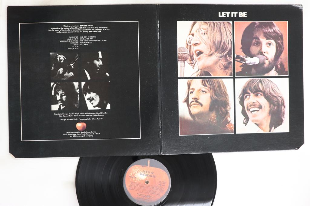 LP Record BEATLES - Let It Be AR34001 APPLE 1970 US Rock Used