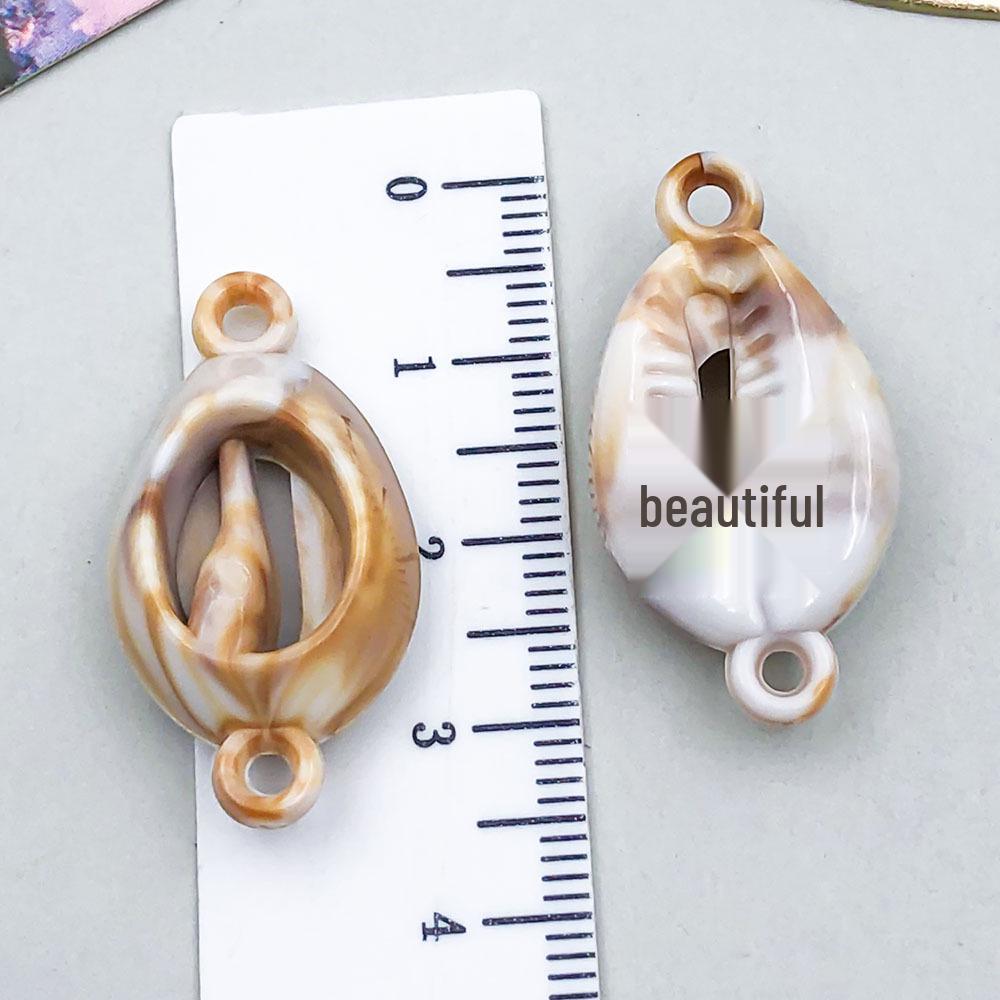 New Acrylic Ocean Conch & Starfish Pendant Charm for DIY Bracelets & Necklaces