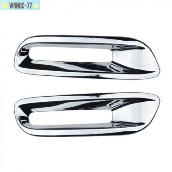 Chrome ABS Rear Fog Light Lamp Cover Trim 2pcs For Toyota Highlander 2011-2013