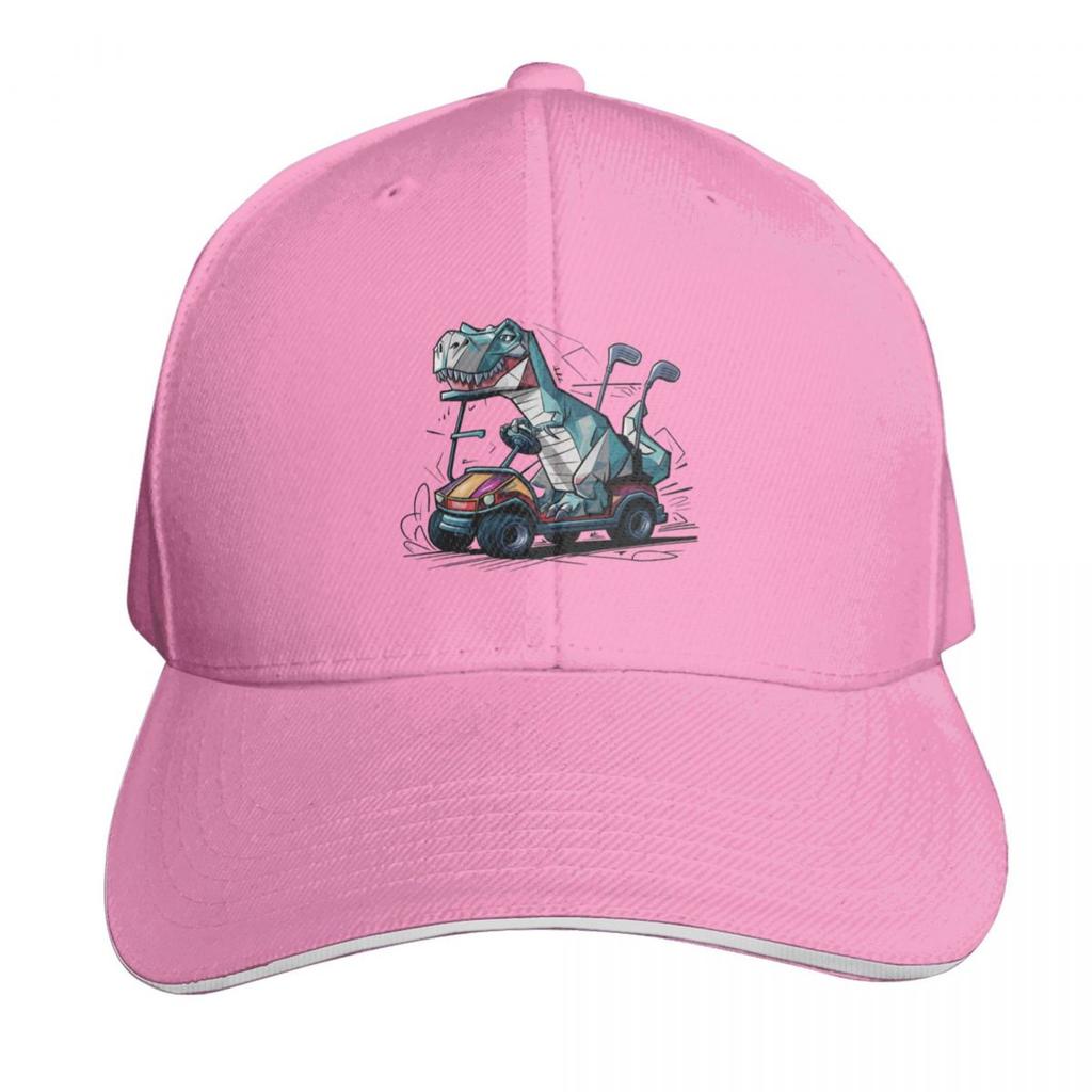 Funny Trex Dinosaur Driving Golf Cart Baseball Cap beach hat Uv Protection Solar Hat hats for Unisex Beach Bag Unisexs Hats Womens