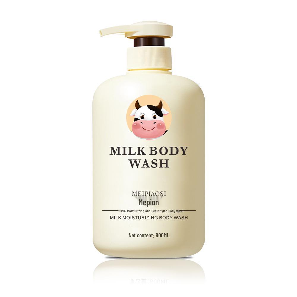 Milk & Niacinamide Shower Gel - 800ml Moisturizing Body Lotion with Hyaluronic Acid & Long-lasting Fragrance