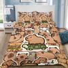 Cute Capybara Duvet Cover Pillowcase Bedding Set Adult Boy Girl Bedroom Decoration Children Gift Single Double Large Size