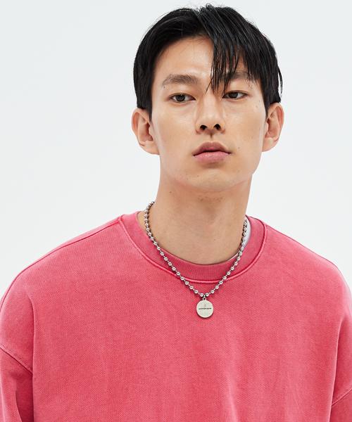 Sobeomeonteu 980G Pigment Sweatshirt-Coral-