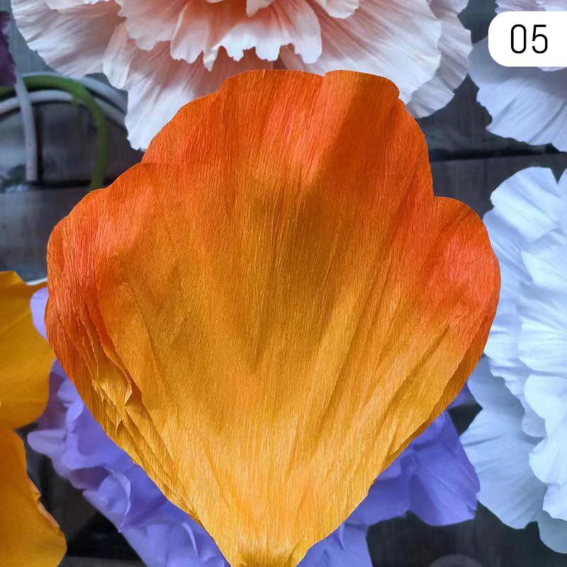 10 Pcs Crepe Paper Petals Artificial Peony Flower DIY Handmade Wedding Decor Paper Flowers Birthday Party Home Background Wall