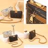 Small Square Crossbody Pvc Bag With Card And Coin Compartments