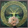Tree Pattern Astrology Tablecloth Altars Cloth Square Divinations Card Table Cloth Witchcrafts Deck Cloth Enduring
