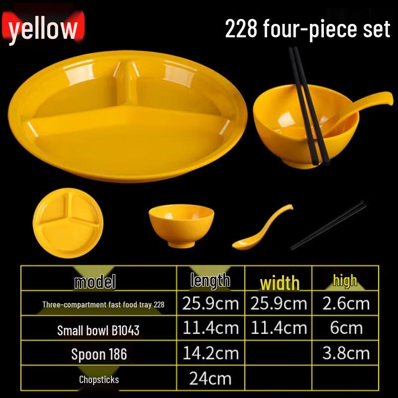 Shengxin Hui Melamine Divided Canteen Tray