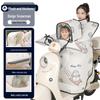 Winter Fleece-Lined Windproof Electric Vehicle Child-Parent Motorcycle Windshield