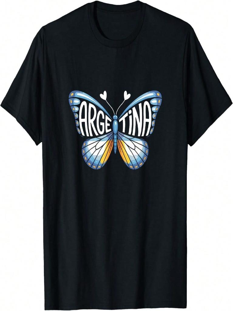 Argentina Butterfly - Argentinian Flag Colors Souvenir T-Shirt