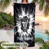 Beach Towel Athletic Bilbao FC Print Custom Name Text Soft Towel for Swimming Pool