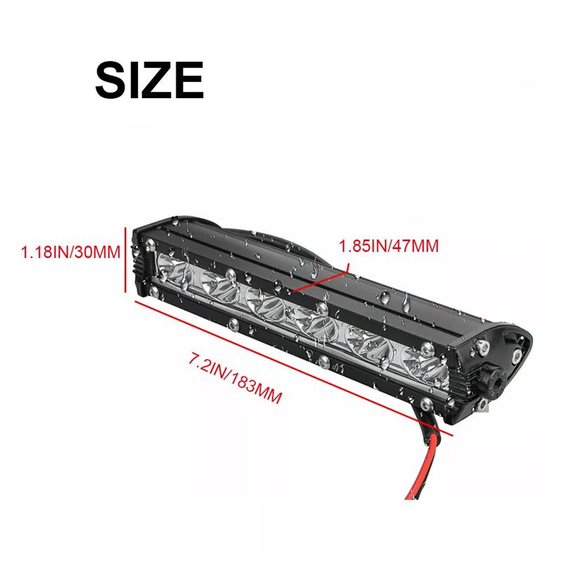 18W Light Bar Work Spotlight 12V Led Waterproof For Ip67 Truck Driving Offroad Boat Car Tractor Led Lamp Modify Accessories