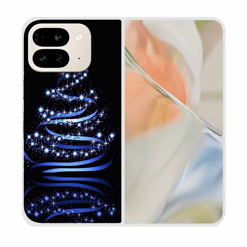 For Google Pixel 9 Pro Fold Case Pixel Fold Christmas Cute Clear Hard Plastic PC Phone Back Cover For Google Pixel9 Pro Fold 5G