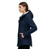 Women's Hooded Sherpa Lined Midi Coat Solid Color Zip Up Warm Winter Casual Outerwear Jacket