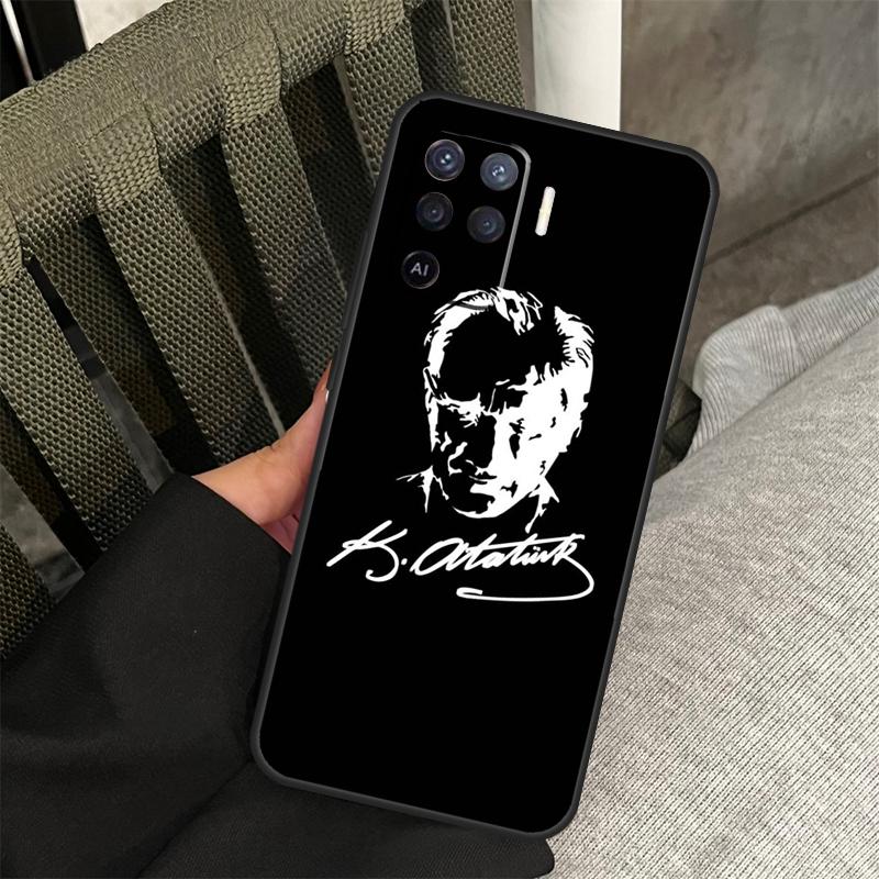 Turkey Mustafa Kemal Ataturk Case For Oppo A58 A18 A38 A78 A98 A17 A77 A80 A40 A60 A16 A76 A96 A74 A94 A54 A15 A57S Cover