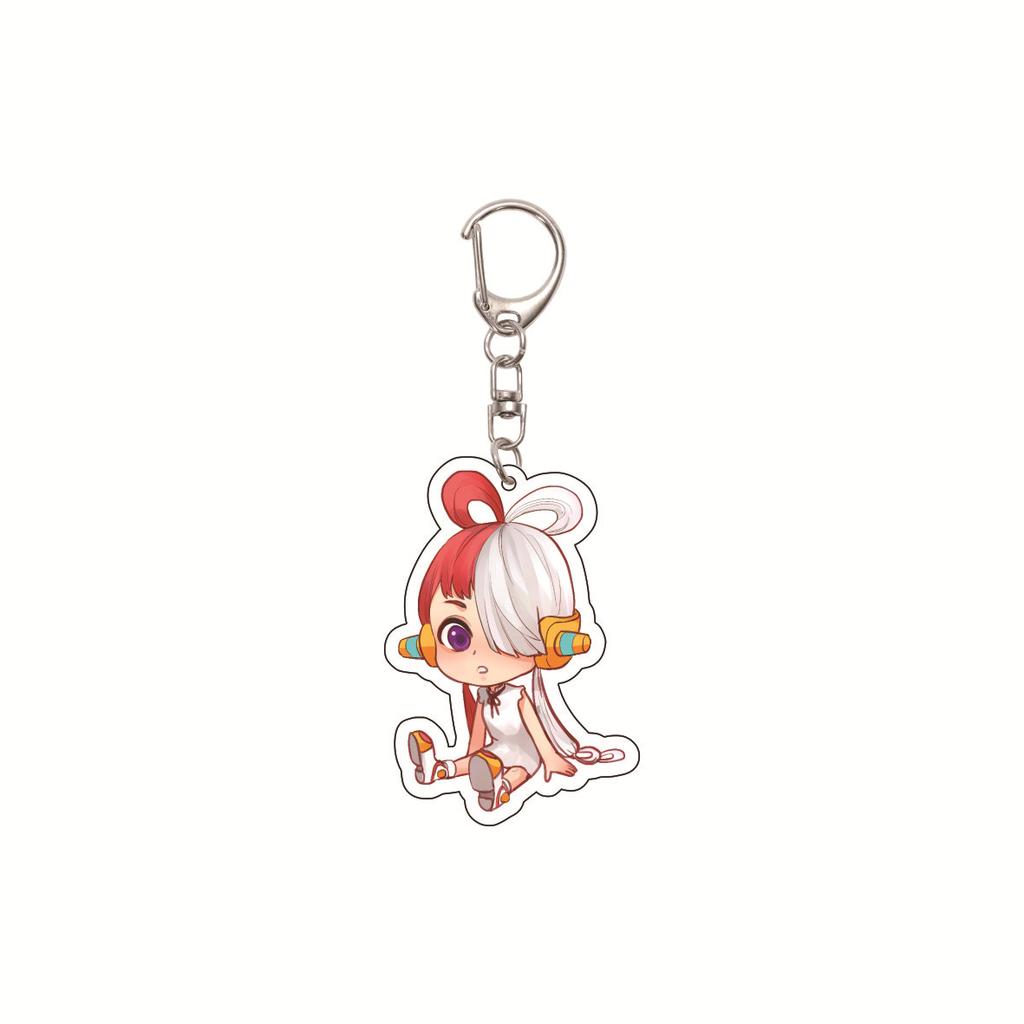 One Piece 5.5CM Acrylic Keychain, Anime Keychain, Luffy, Zoro Cartoon One Piece Bag Keychain