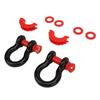 2 Pcs D Ring Shackles 4.75T Rated Weight 19T Breaking Load Heavy Duty Rugged Towing Pin Anchor Shackle for Trailer