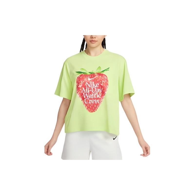 (WMNS) Nike Sportswear Loose T-shirt  Green Red  Women s HQ1197-763 M
