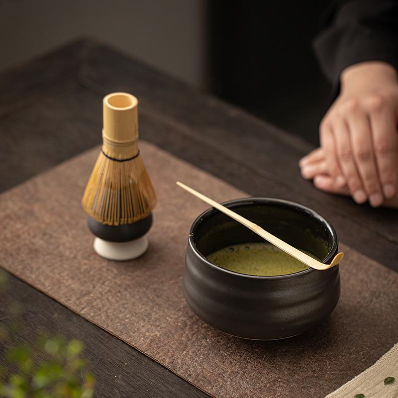 Japanese Retro Ceramic Matcha Bowl Bamboo Tea Set Tea Play Tea Tools Tea Utensils Tea Ceremony Tools