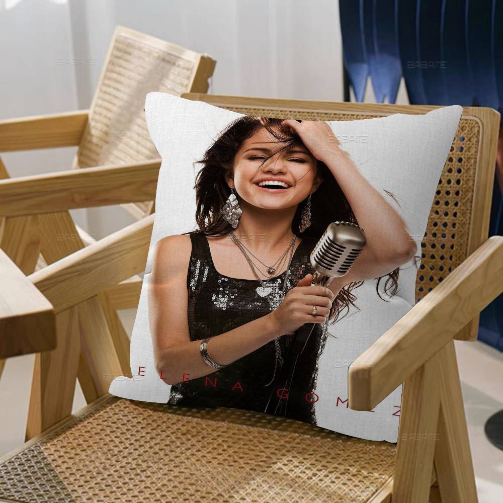 Singer Selena Gomez Actress Personalized Pillow Cover Kids Bedroom Wild Party Decor Pillowcase Kid Birthday Shower Gift