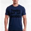 Fearless But Not Reckless Tshirt Summer Casual Cotton Tee Oversized Streetwear Tops Vintage Graphic Print Unisex Unisex Unisex
