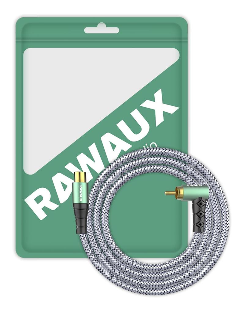 RAWAUX RCA 2M RCA Male To RCA Female Extension Subwoofer Digital Audio Coaxial Speaker Cable for Home and HiFi Systems Cable, Cable, Cable, Cable,