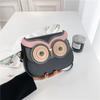 Personalized and Creative Owl Small Bag 2025 New Japanese Cartoon Cute Girl Foreign Style Shoulder Small Square Bag Pu