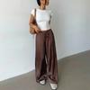Casual Pants Women's Polyester Loose Wide Leg Straight Pants
