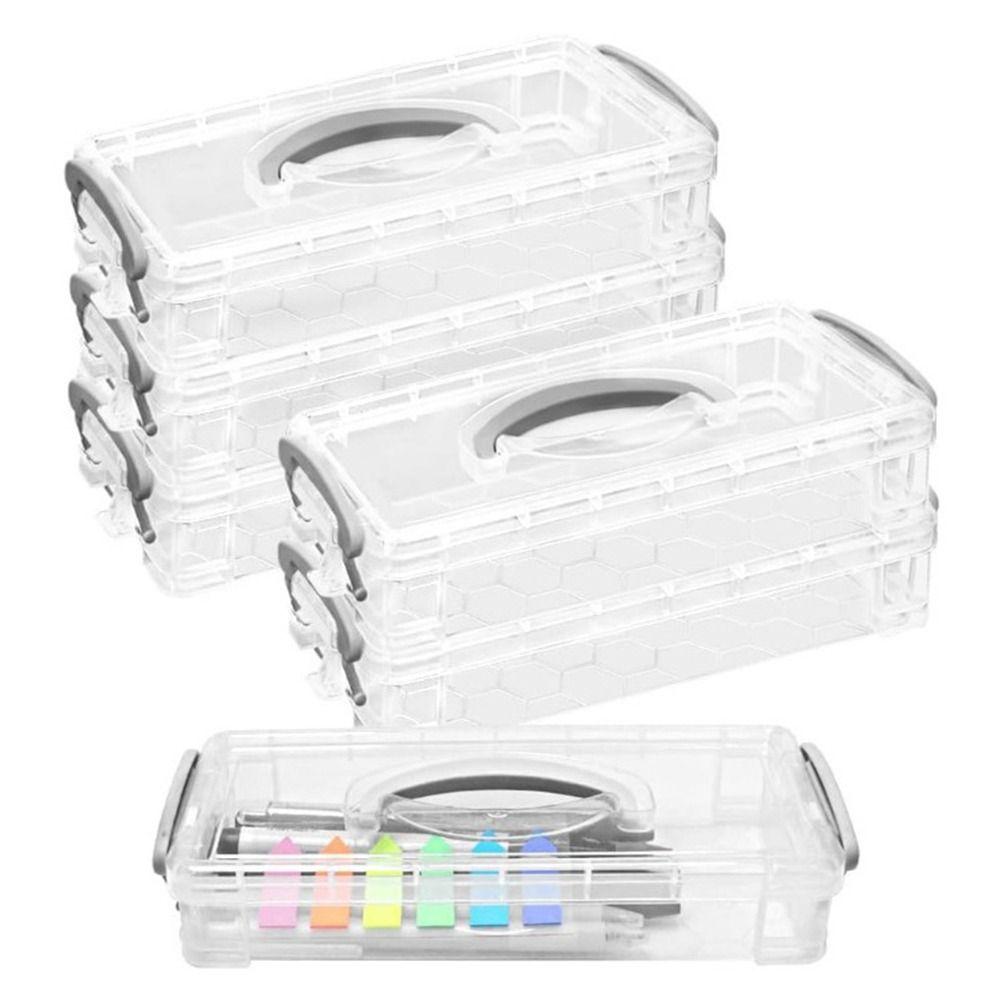 Multi Layer Portable Pencil Case Detachable Marker Pen Box Watercolor Pen Case  Business Card