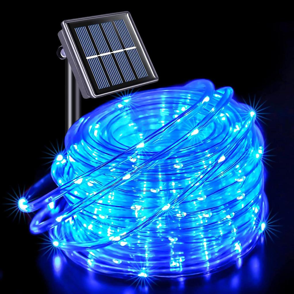 Waterproof LED Solar Copper Wire Christmas Lights - Outdoor Decorative Color Strip
