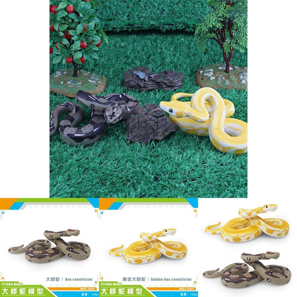 Realistic Jungle Python Snake Model Plastic Decoration For Home And Office Display