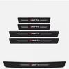 Car Door Plate Sill Scuff Cover Anti Scratch Sticker Protector Accessories Black