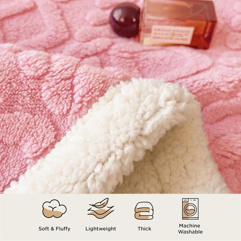Super Soft Throw Blanket Premium Flannel Fleece 3D Jacquard Lightweight Bed Blanket Fluffy Cozy Blanket for Couch, Sofa, Chair