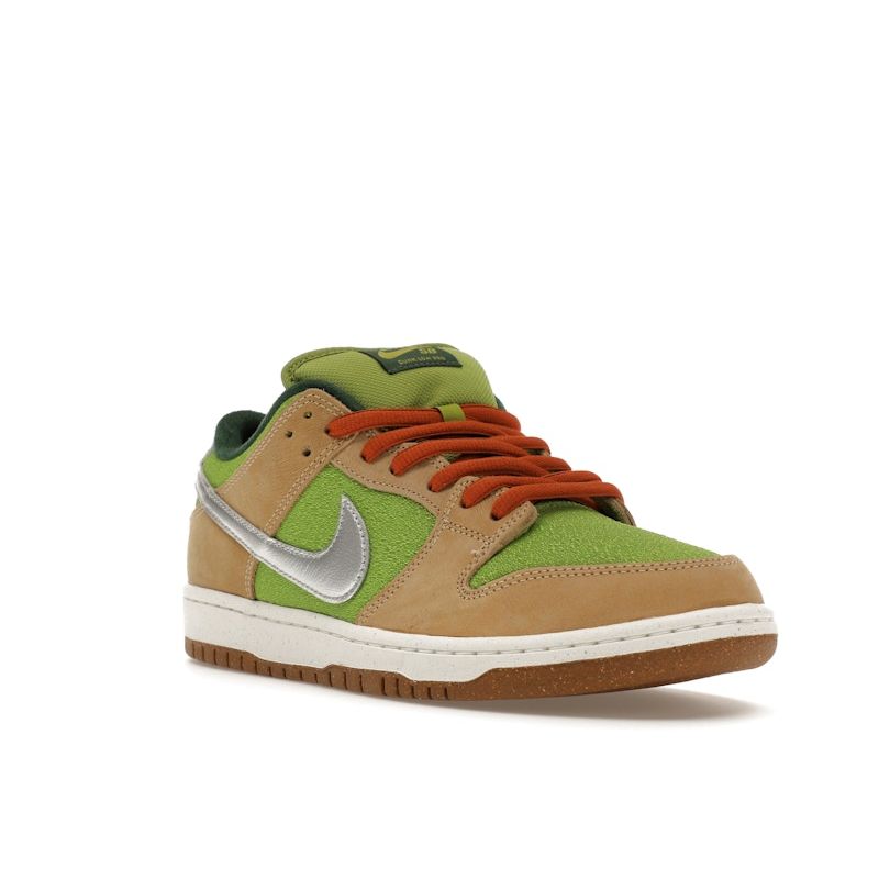 Nike Dunk Low Pro SB Escargot Unisex Sneakers Green Sesame Metallic-Silver FQ7585-200
