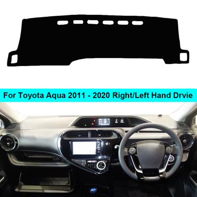 Für Toyota Aqua 2011-2019 2020 LHD RHD 2 Schichten Auto Dashboard Abdeckung Teppich Cape Teppich Schatten Pad Teppich Dashmat Sonnenschutz Pad
