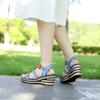 Handmade Painted Slippers For Women Loose Round Toe Ethnic Style Retro Flower Beach Sandals